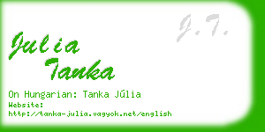 julia tanka business card